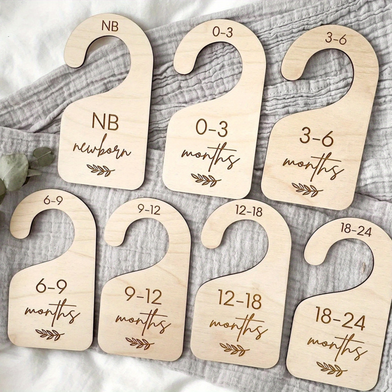 Baby Clothing Hanger Dividers - 7個入りベビー服収納仕切り | 幼児用衣類ハンガー | ベビー服ハンガー |