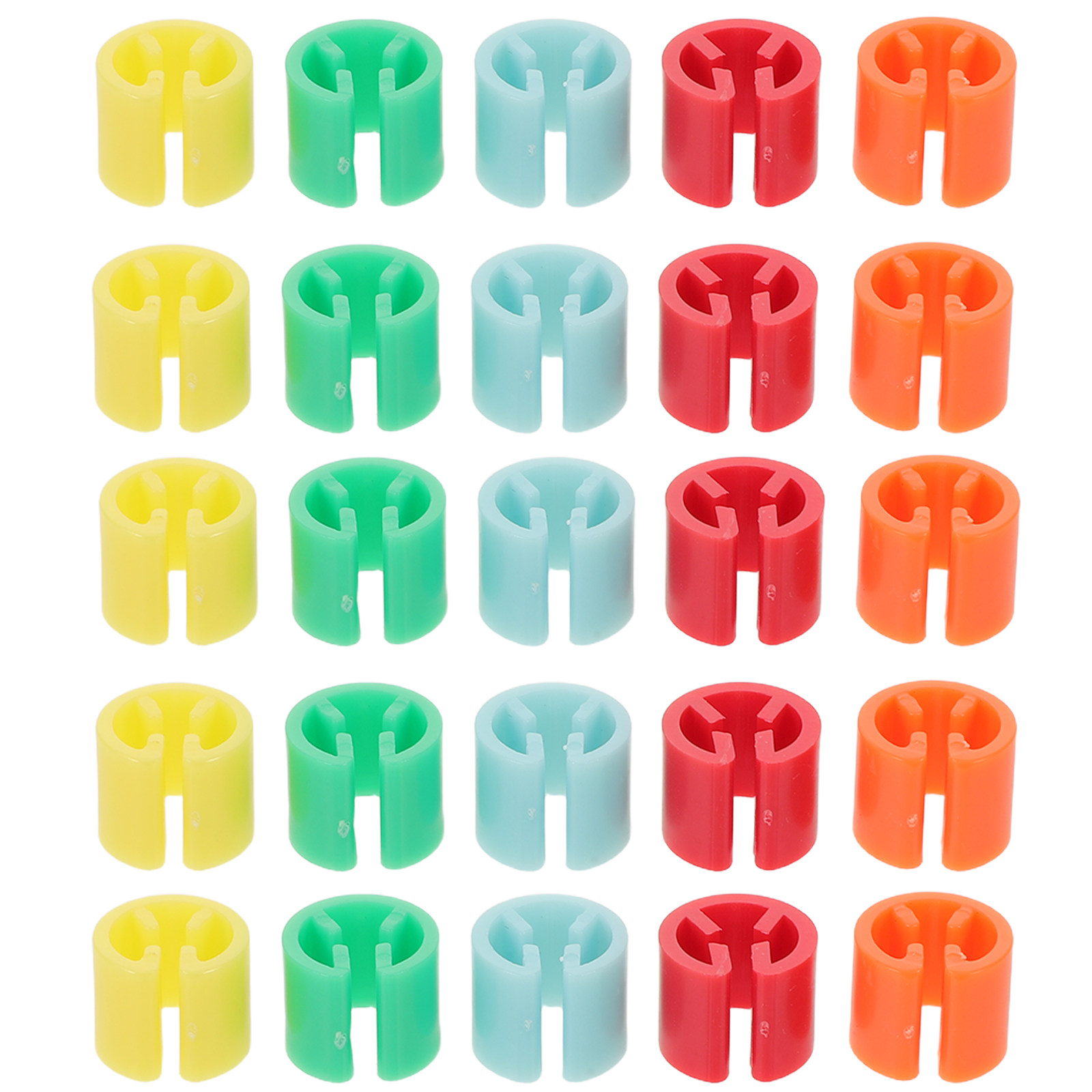 Baby Clothing Hanger Dividers - 150 個のカラープラスチックハンガータグラウンド衣類サイズマーカークローゼット整理用小売ベビー服ディバイダー衣類用