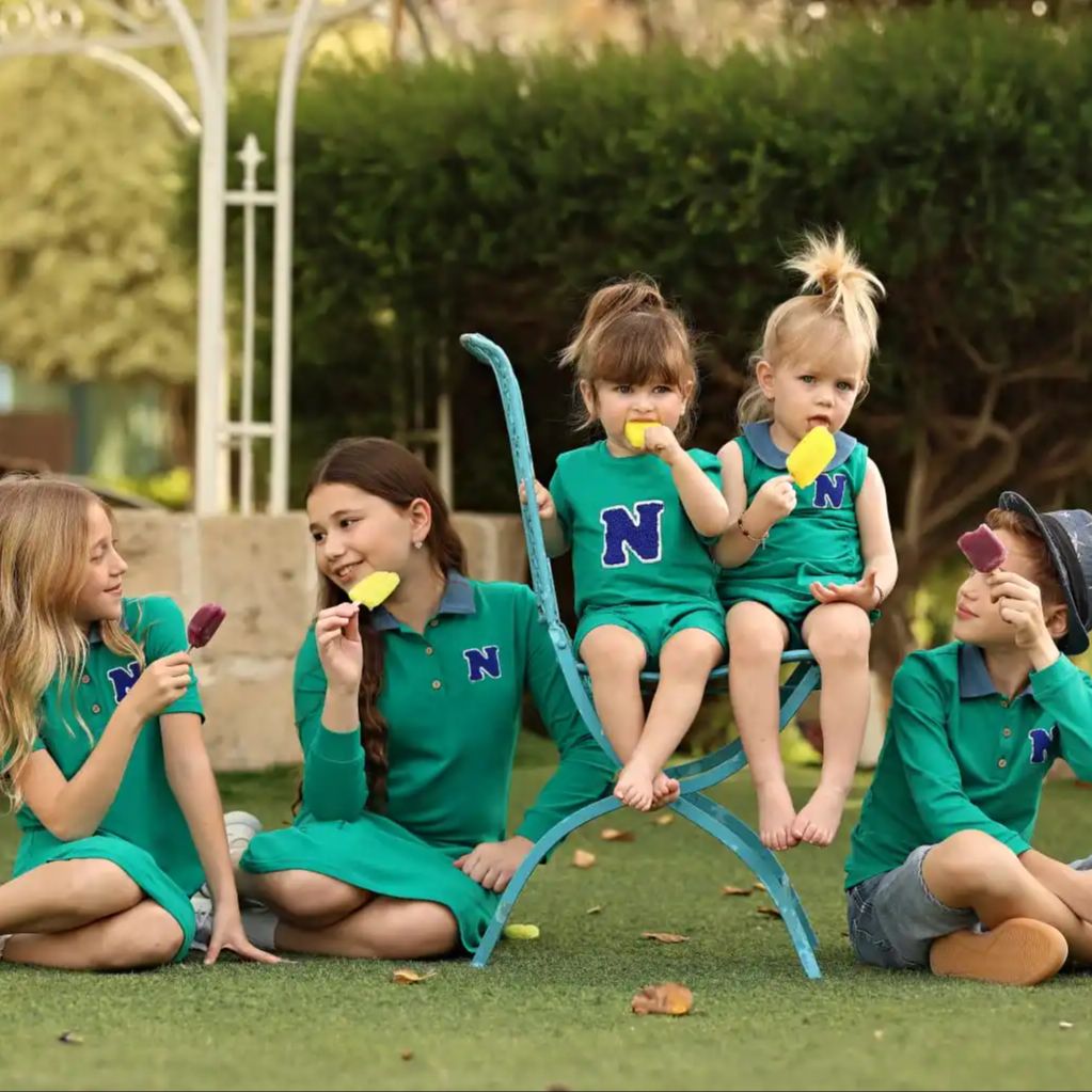 Baby Clothing Boutique - 2026年マリのSSグリーンポロコレクション子供服女の子用ドレスキッズ男の子用Tシャツショーツベビー服セットブティック衣料