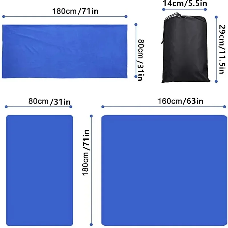 ポータブル超軽量フリーススリーピングバッグ,屋外キャンプテン - Fleece Sleep Bag のレビューと価格