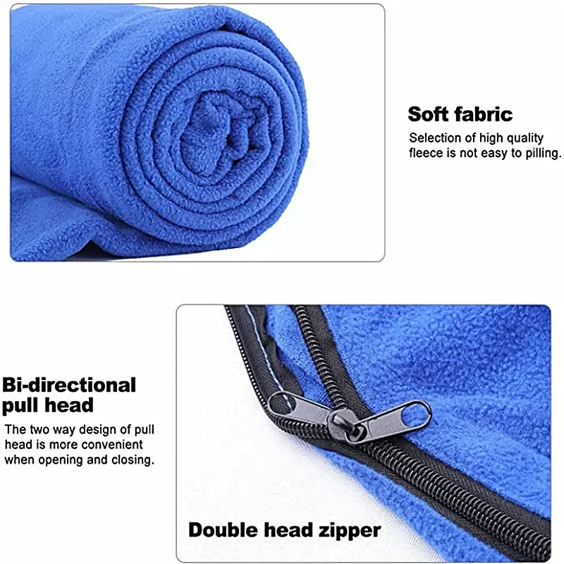 ポータブル超軽量フリーススリーピングバッグ,屋外キャンプテン - Fleece Sleep Bag のレビューと価格