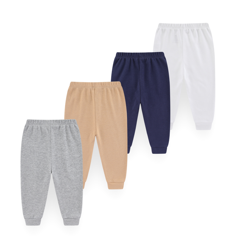 4 ピースユニセックスベビーパンツ綿 100% 無地 0-2 - Baby Clothing Bundles のレビューと価格