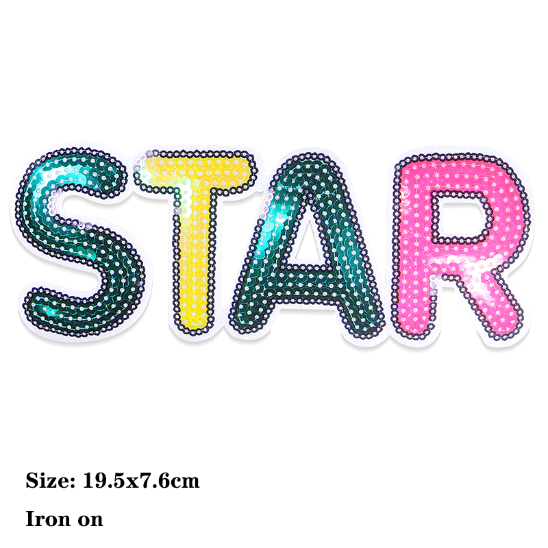 きらびやかなベビーキラキラの手紙のアイコン刺繍されたアップリ - Baby Clothing Icon のレビューと価格