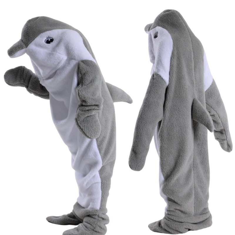 子供と大人のためのフリースふわふわのパジャマ、漫画の動物の毛 - Fleece Sleep Bag のレビューと価格