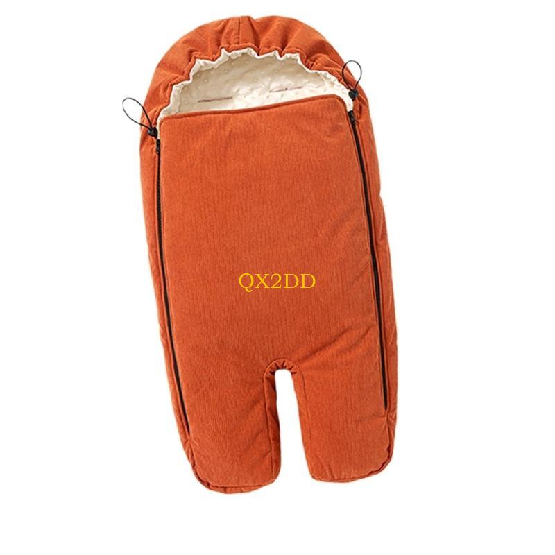 QX2D コーデュロイとフリースの断熱ベビーカー寝袋、雨、寒 - Fleece Sleep Bag のレビューと価格