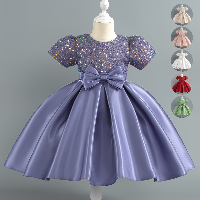 女の赤ちゃんクリスマスドレススパンコール半袖パーティードレス - Baby Xmas Clothing のレビューと価格