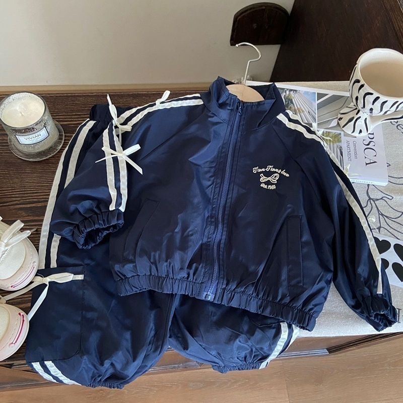 韓国風ガールズ2点セット - リボンディテールジャケット+カ - Baby Clothing Bundles のレビューと価格