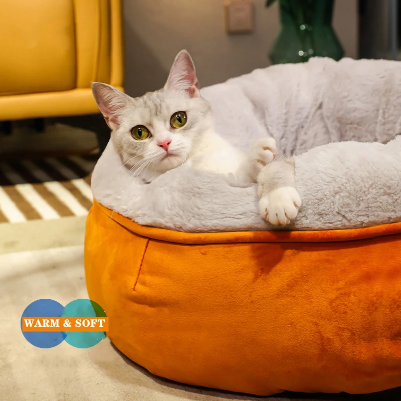 ベルベットプラッシュ猫用ベッド 猫用バスケット ネスティング - Fleece Sleep Bag のレビューと価格