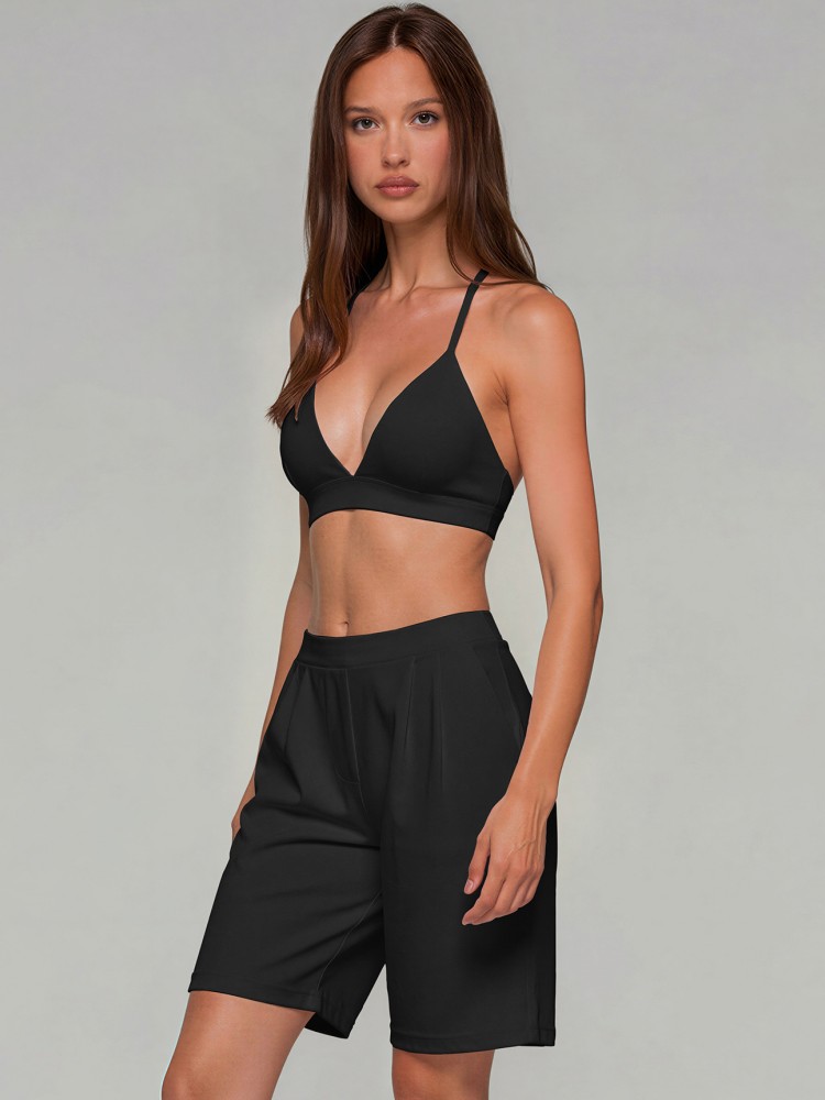 2ピース レディース クイックドライ スポーツセット Vネッ - Summer Short Set のレビューと価格