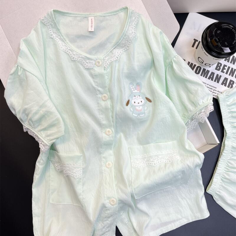 半袖ショートパンツツーピースパジャマポチャッコ 2026 女 - Summer Short Set のレビューと価格
