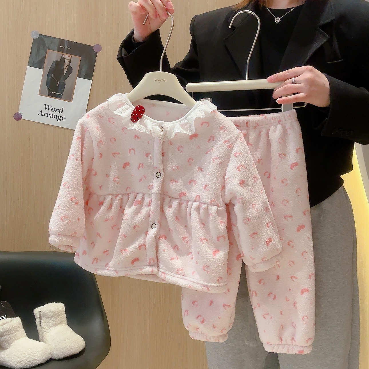 2026年新生児女児秋冬パジャマセット2ピース暖かいフリース - Baby Clothing Bundles のレビューと価格