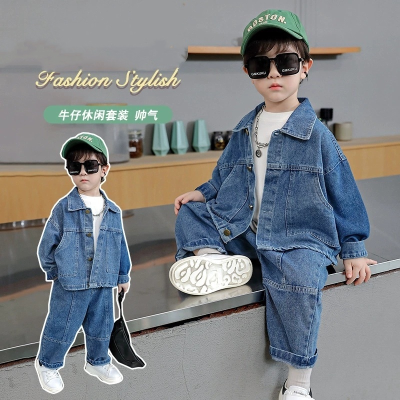 ベビーボーイブティック服セット ファッションボーイズデニムジ - Baby Clothing Boutique のレビューと価格