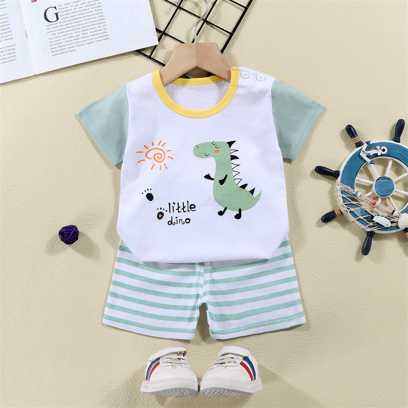 綿 Tシャツ + ショーツ 2 ピーストラックスーツセット子 - Baby Clothing Bundles のレビューと価格