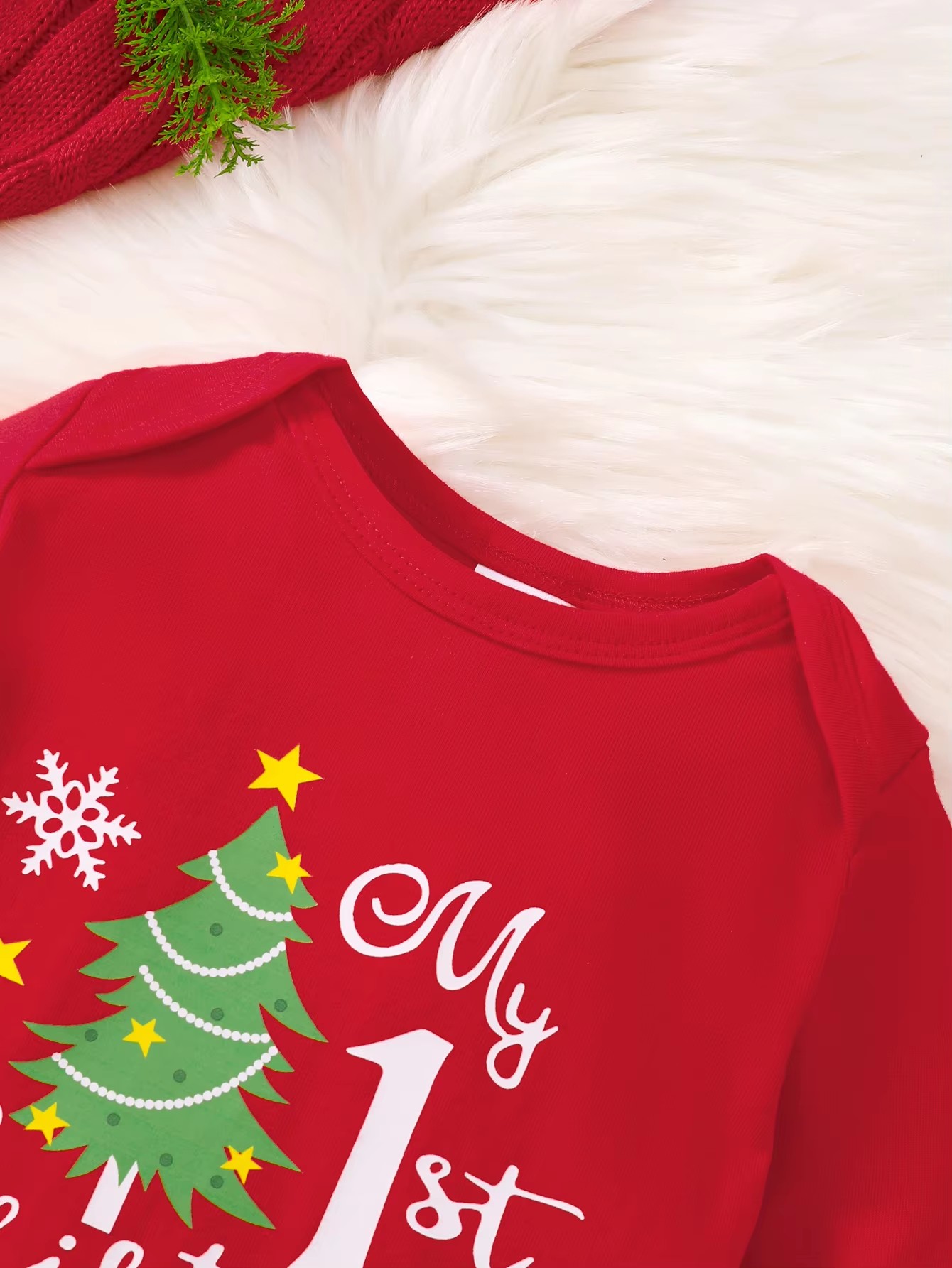 男の子の最初のクリスマス衣装かわいいプリント長袖トップ+パン - Baby Xmas Clothing のレビューと価格