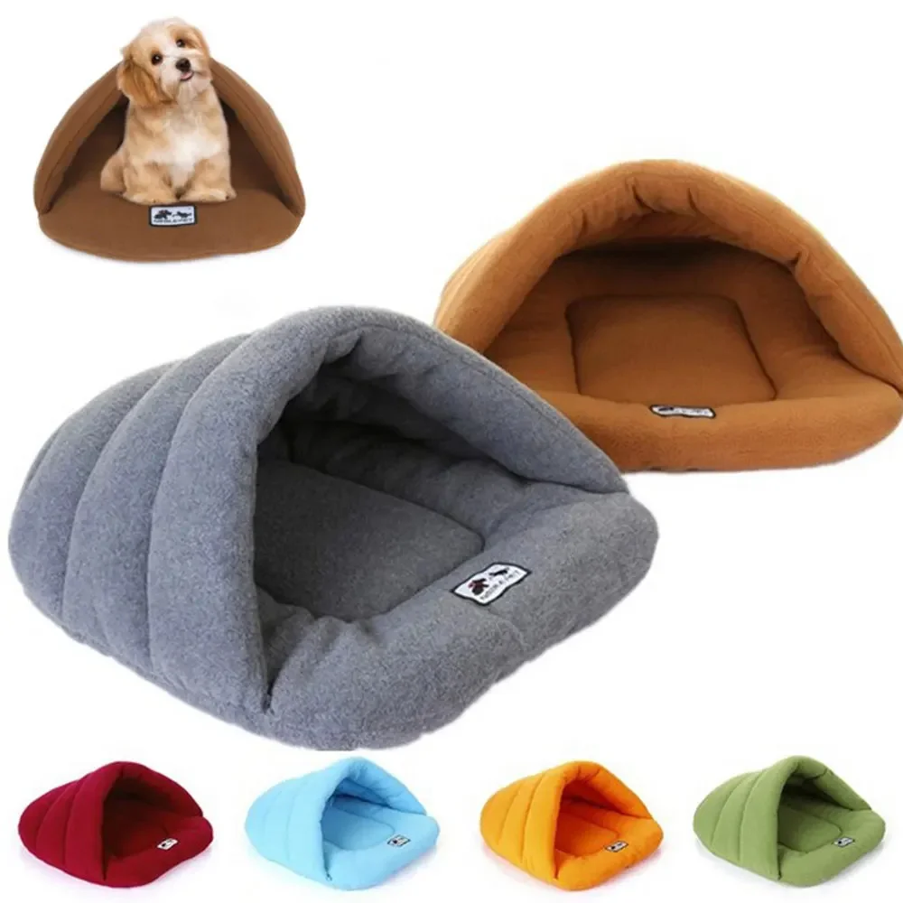 暖かいフリースペット寝袋ペット小屋犬小屋猫小屋ウサギ小屋大型 - Fleece Sleep Bag のレビューと価格