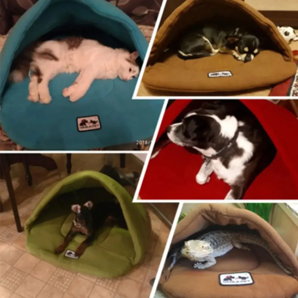 暖かいフリースペット寝袋ペット小屋犬小屋猫小屋ウサギ小屋大型 - Fleece Sleep Bag のレビューと価格