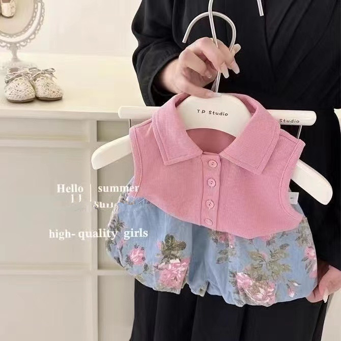 ノースリーブトップとデニムショーツ,子供服セット,幼児服,女 - Baby Clothing Boutique のレビューと価格