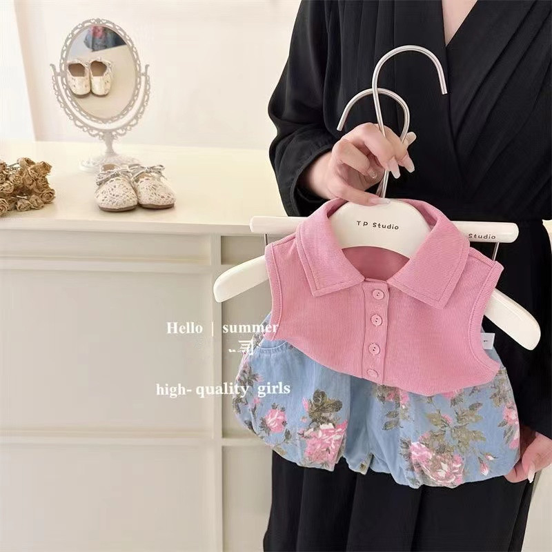 ノースリーブトップとデニムショーツ,子供服セット,幼児服,女 - Baby Clothing Boutique のレビューと価格