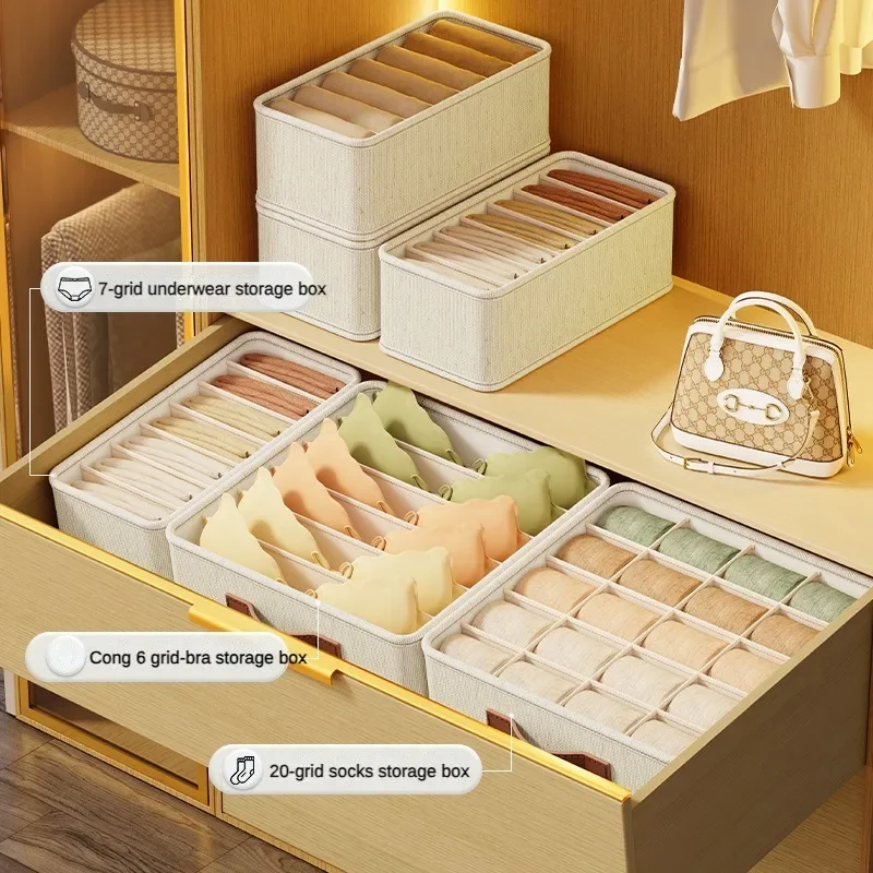 1-5 個の布製引き出しオーガナイザー、下着、靴下、ブラジャ - Baby Clothes Organiser のレビューと価格