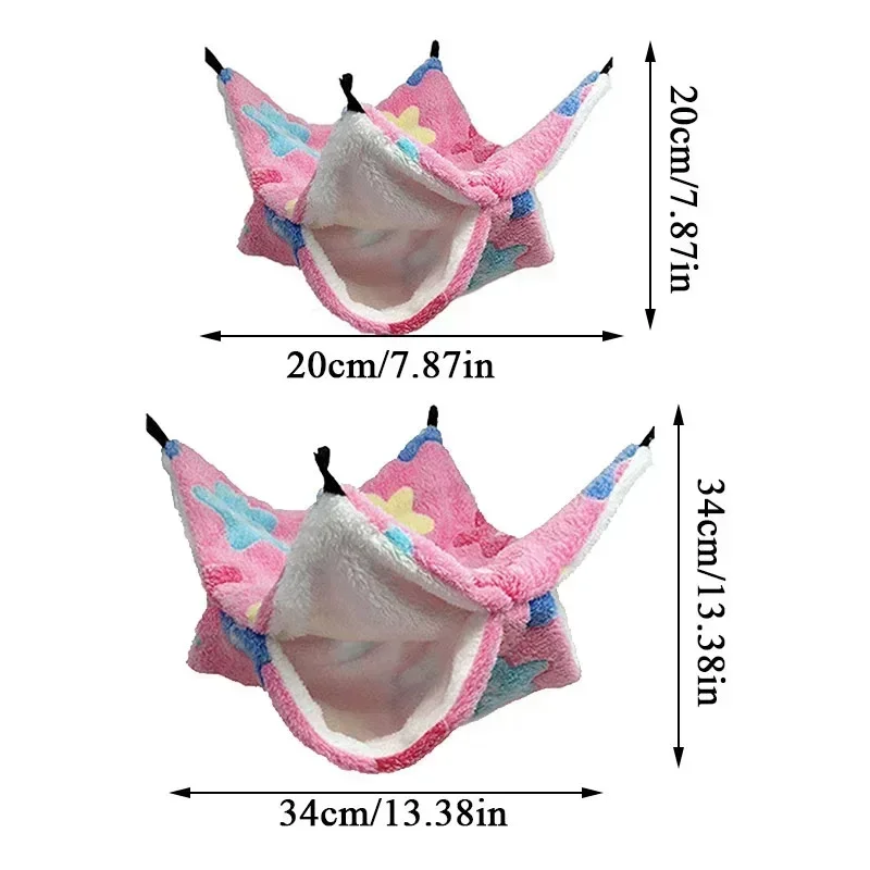 ラット用の二重厚ぬいぐるみハンモック、ハムスター用の暖かいベ - Fleece Sleep Bag のレビューと価格