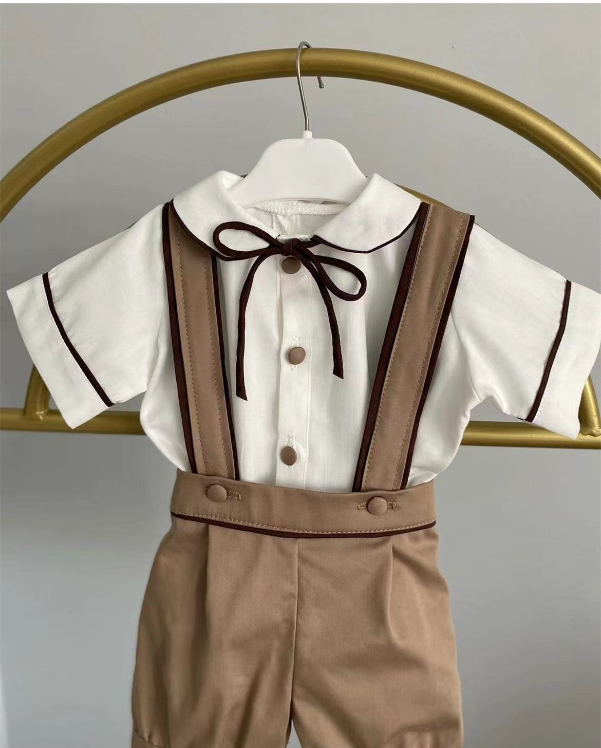 0-6Y ベビーボーイ 春夏 ヴィンテージ カーキ スーツ  - Baby Xmas Clothing のレビューと価格
