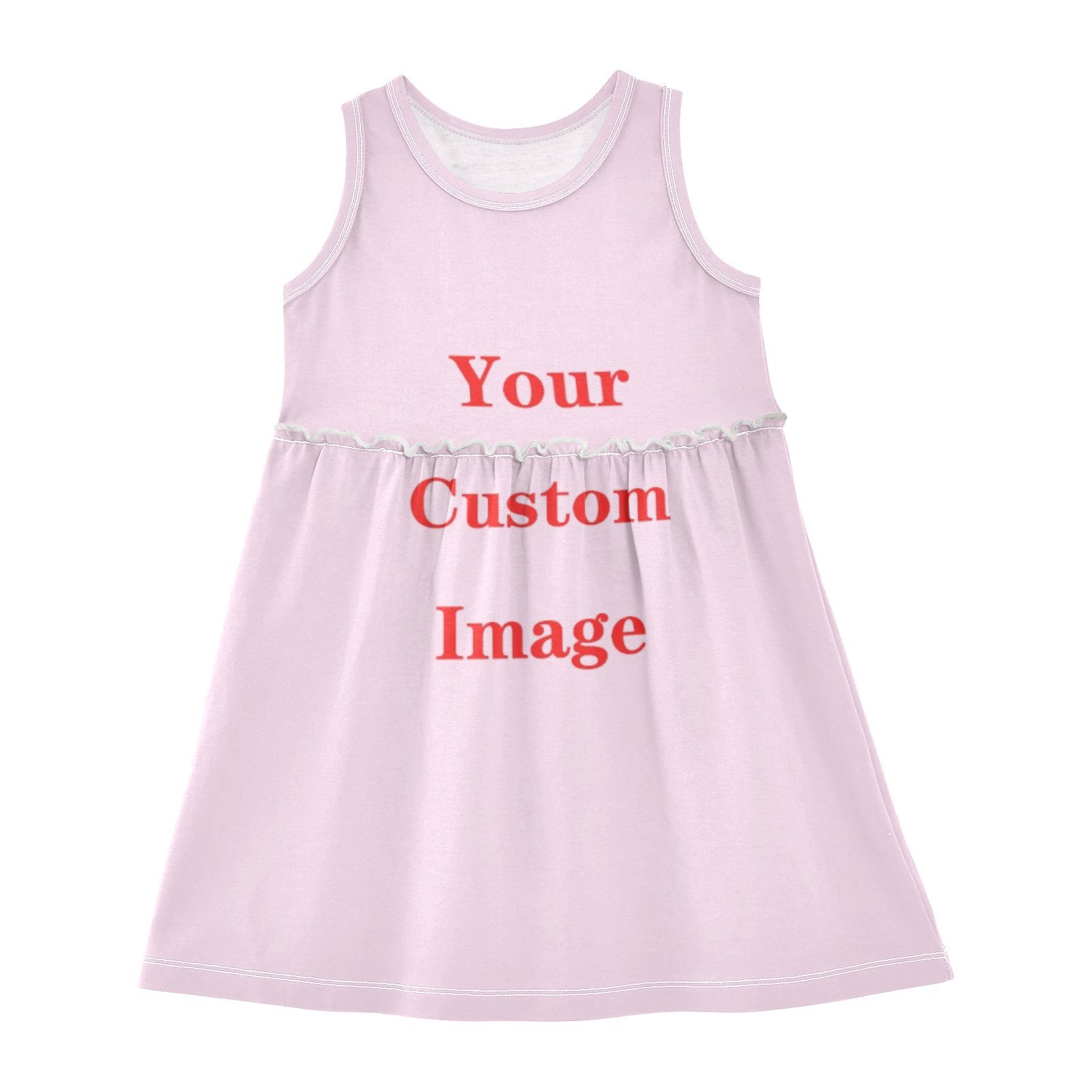 女の子服新しい夏のプリンセスノースリーブドレス子供ドレスカス - Baby Clothing Images のレビューと価格