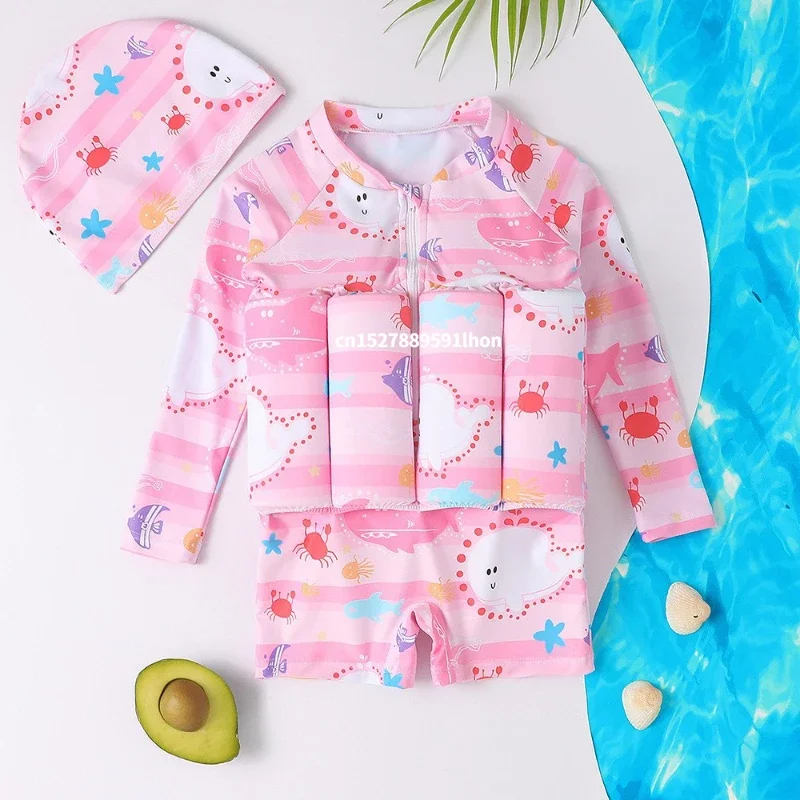 子供用漫画プリント水着、浮力水着、フローティングラッシュガー - Baby Clothing Bundles のレビューと価格