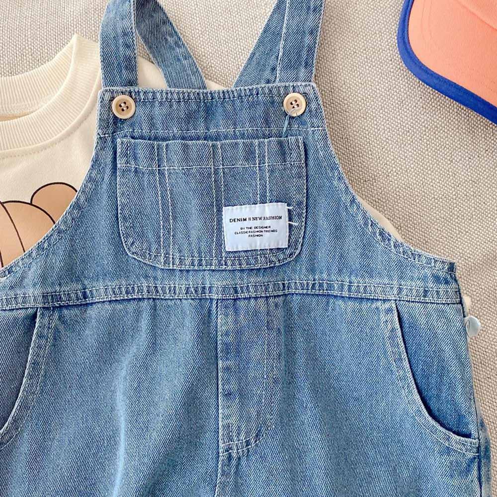 女の子のための青いデニムのジャンプスーツ,女の子のジャンプス - Baby Clothing Boutique のレビューと価格