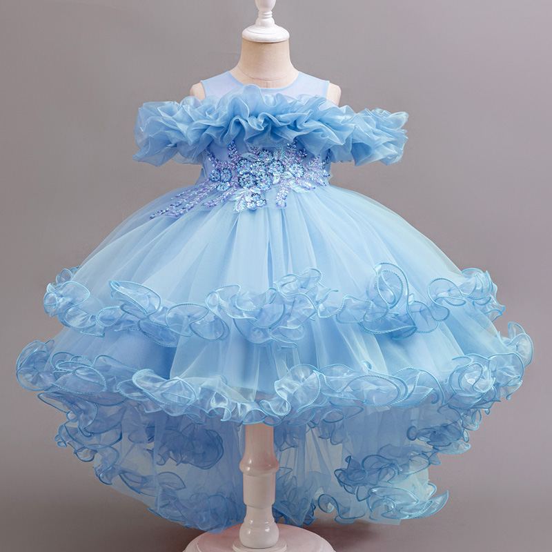 ガールフラワープリンセススパンコールベビーウェディングクリス - Baby Xmas Clothing のレビューと価格