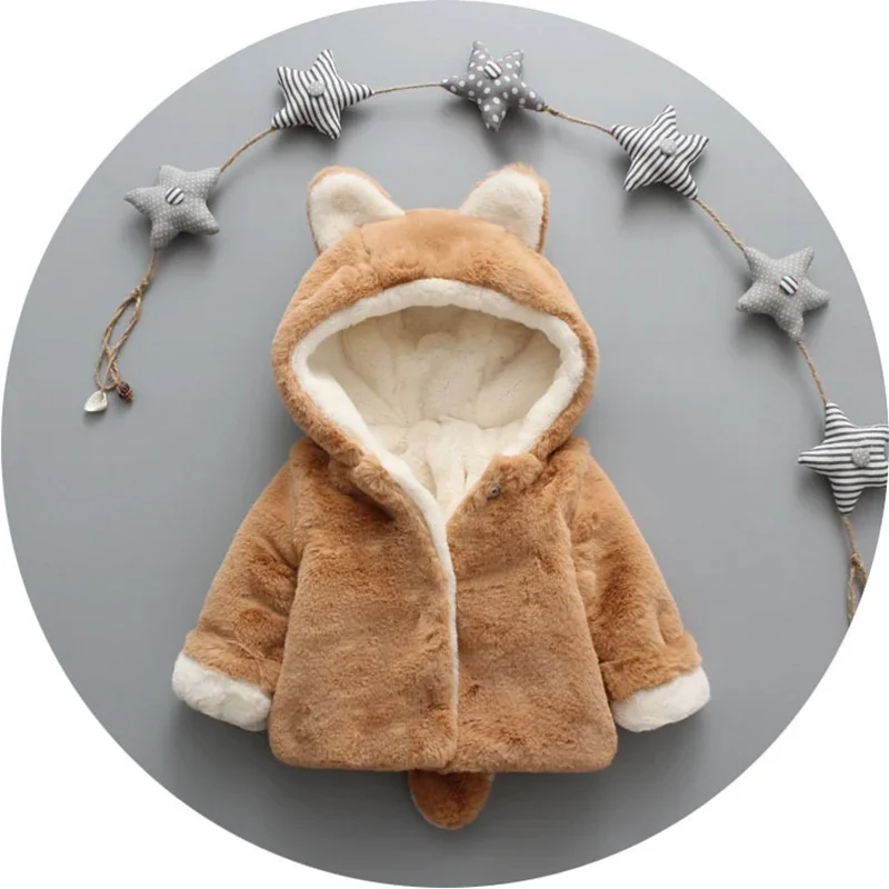 かわいい猫の耳が付いたベビージャケット,小さな女の子のための - Baby Xmas Clothing のレビューと価格