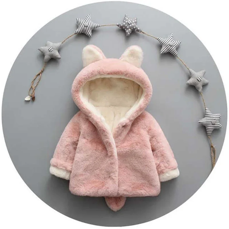 かわいい猫の耳が付いたベビージャケット,小さな女の子のための - Baby Xmas Clothing のレビューと価格