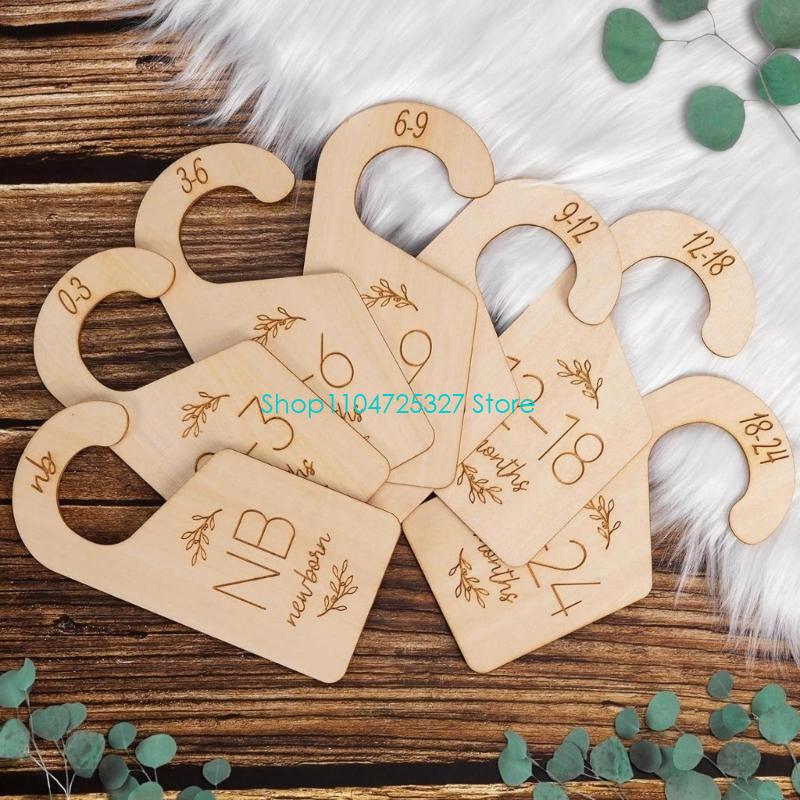 D8KF ベビーワードローブオーガナイザー 天然木衣類サイズ - Baby Clothing Hanger Dividers のレビューと価格