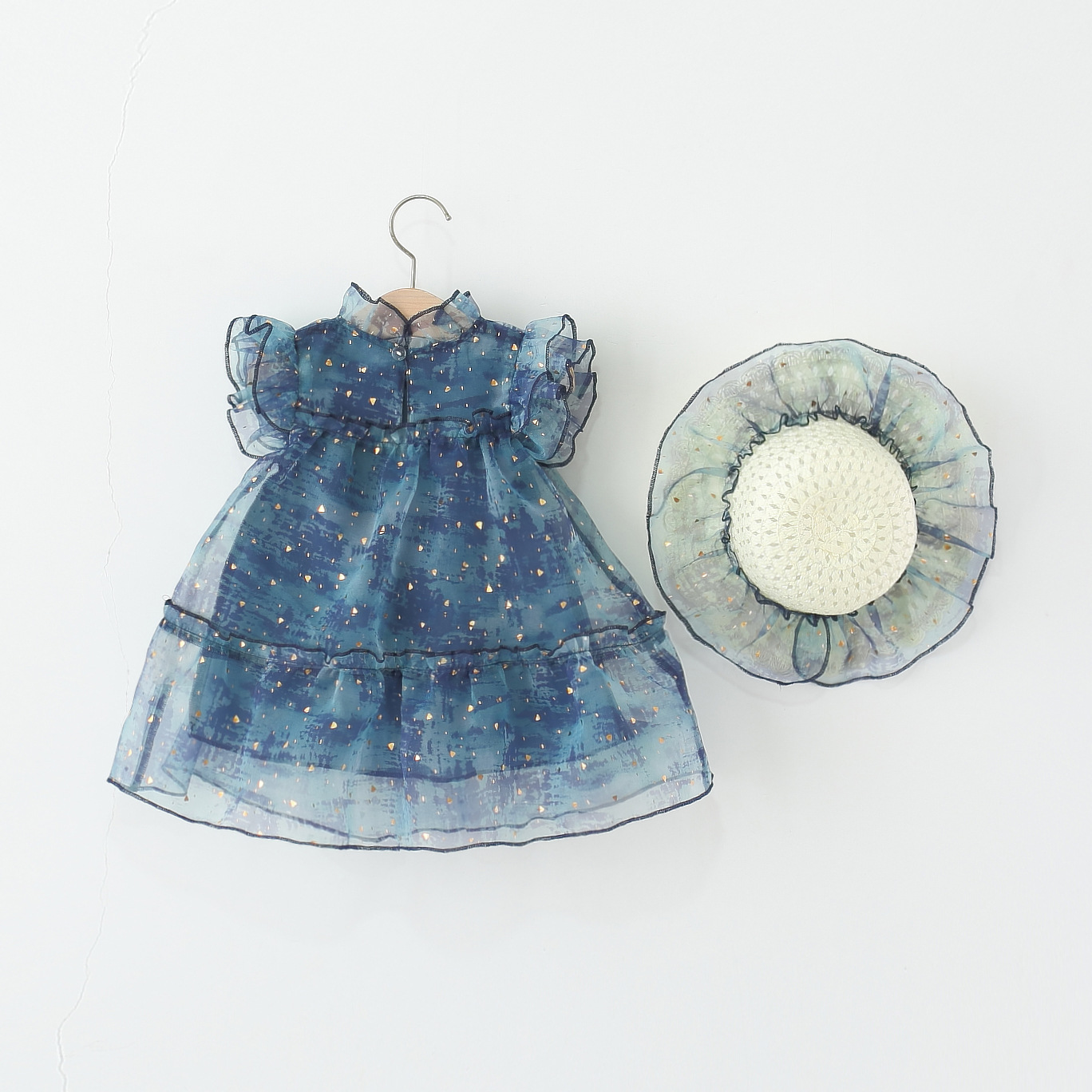 2 ピース夏服少女ドレス韓国ファッションメッシュノースリーブ - Baby Clothing Boutique のレビューと価格
