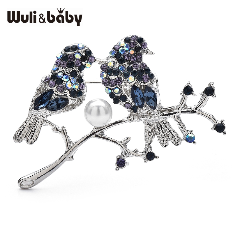 Wuli & ベビークリスタルカップル鳥ウミウシブローチパー - Baby Xmas Clothing のレビューと価格