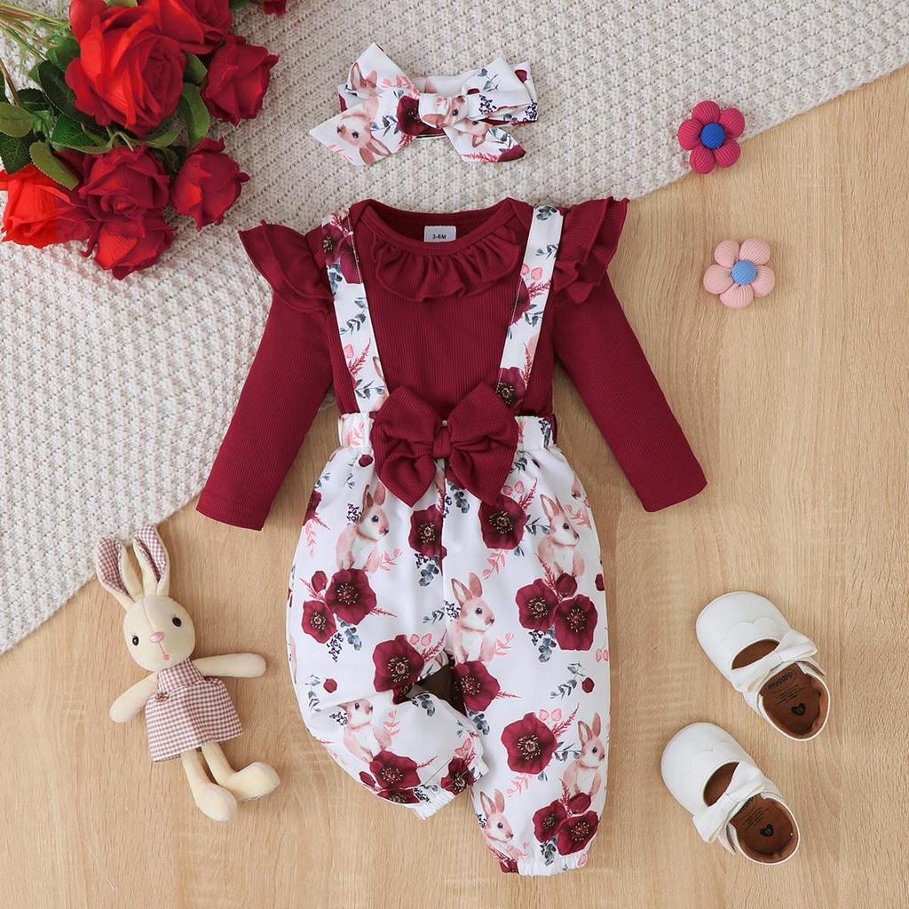 3 個の服の衣装 1-24 ヶ月の新生児 & 幼児の女の赤ち - Baby Xmas Clothing のレビューと価格