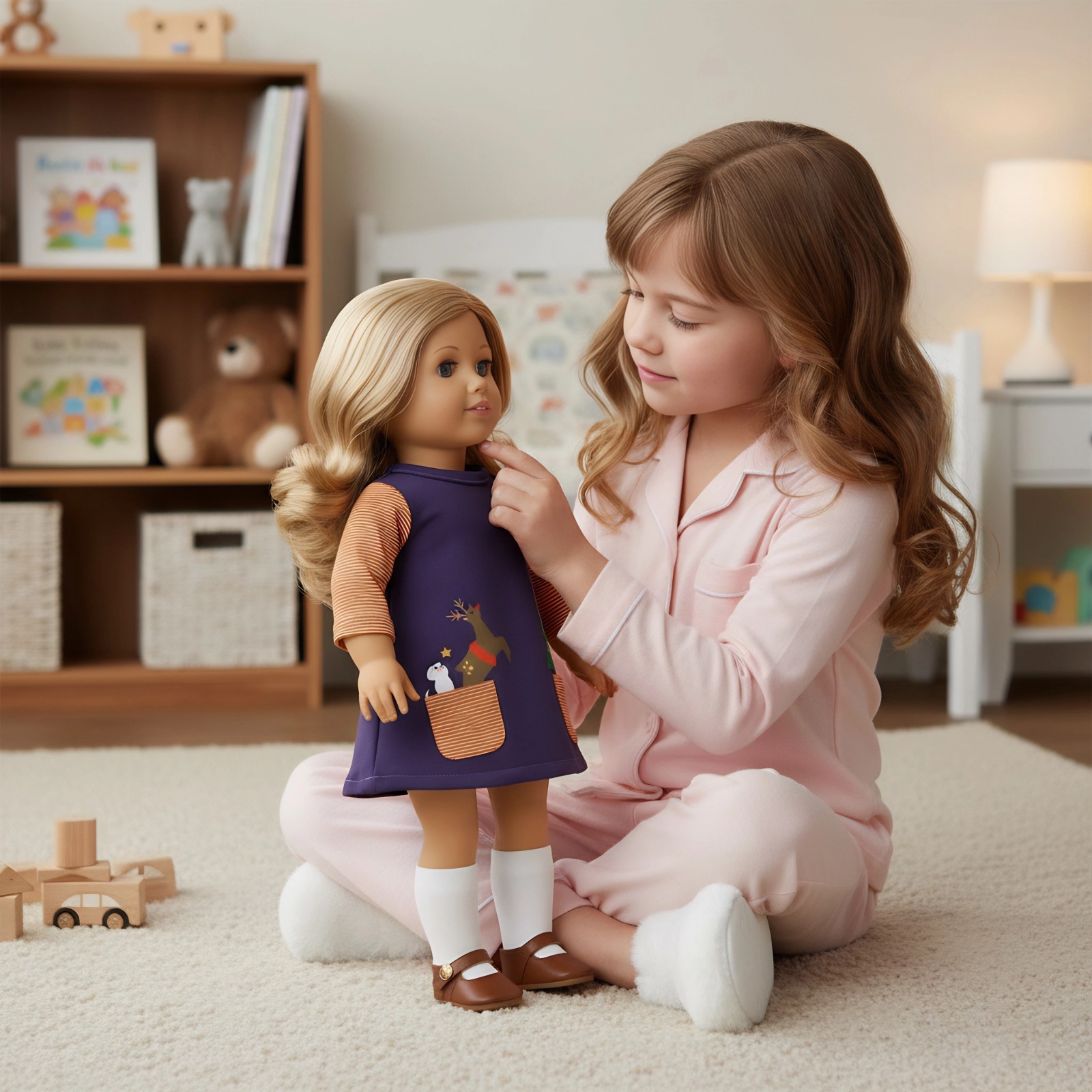 かわいいドレス 43 センチメートルベビードール服アクセサリ - Baby Xmas Clothing のレビューと価格