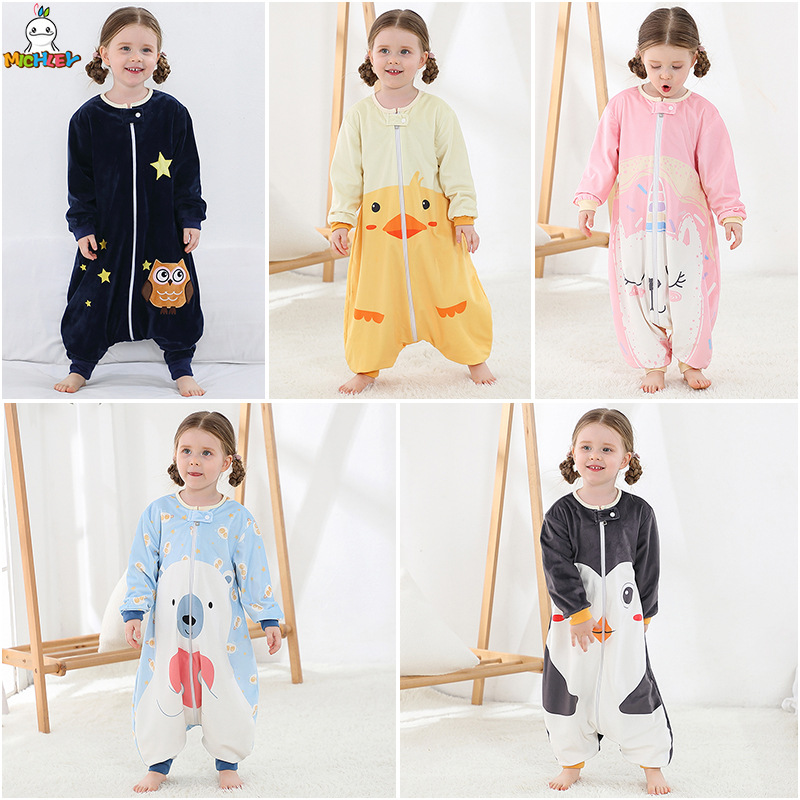 ミッキーリー-かわいい漫画のアヒルの寝袋、女の子と男の子のた - Fleece Sleep Bag のレビューと価格